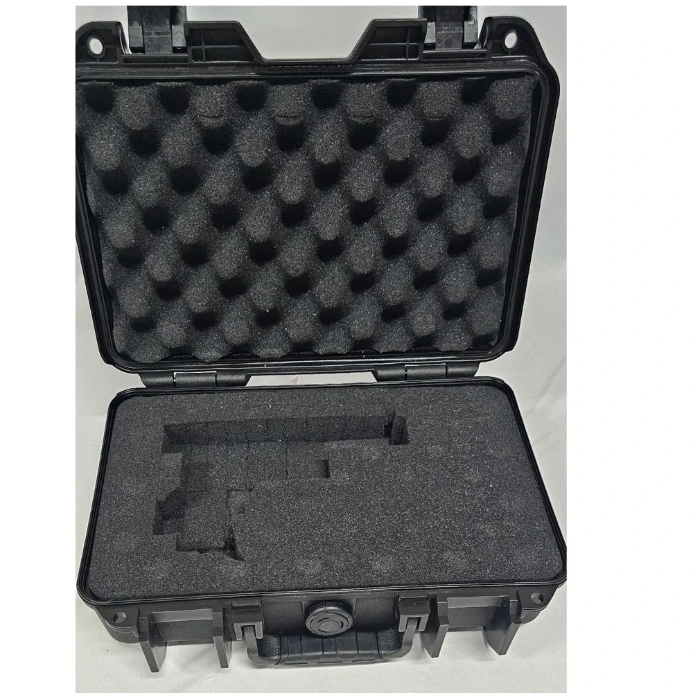 VEVOR Hard Shell Protective Case with Foam Black Rugged Equipment Carry Box